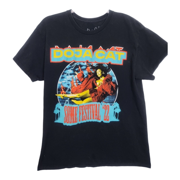 Doja Cat Coachella 2022 🌴 Some Festival Shirt Large Black Official Size Large - Picture 1 of 5